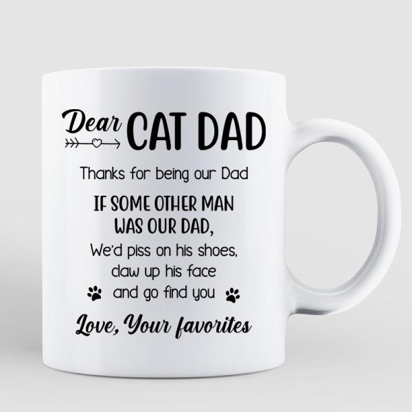 Cat Dad Real Man Funny Gift Personalized Mug Cat Dad Real Man Funny Gift Personalized Mug