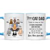 Cat Dad Real Man Funny Gift Personalized Mug Cat Dad Real Man Funny Gift Personalized Mug