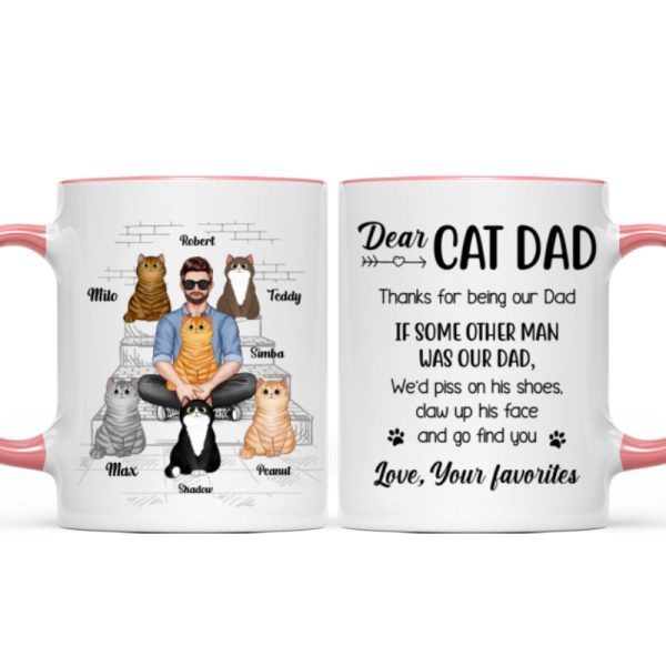 Cat Dad Real Man Funny Gift Personalized Mug Cat Dad Real Man Funny Gift Personalized Mug