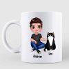Cat Dad Simple Heart Personalized Mug Cat Dad Simple Heart Personalized Mug