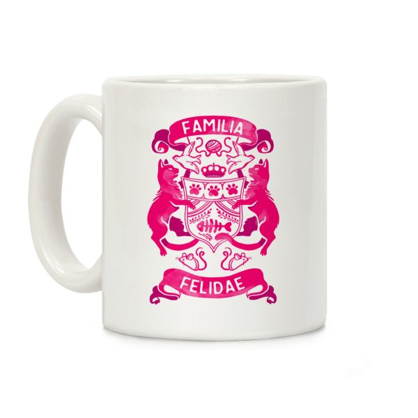 Cat Family Crest: Familia Felidae Coffee Mug Cat Family Crest: Familia Felidae Coffee Mug