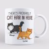 Cat Hair In Here Walking Fluffy Cat Personalized Mug Cat Hair In Here Walking Fluffy Cat Personalized Mug