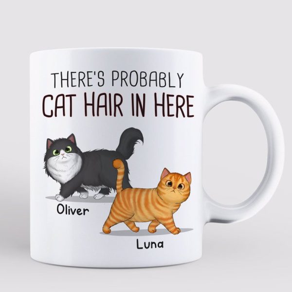 Cat Hair In Here Walking Fluffy Cat Personalized Mug Cat Hair In Here Walking Fluffy Cat Personalized Mug