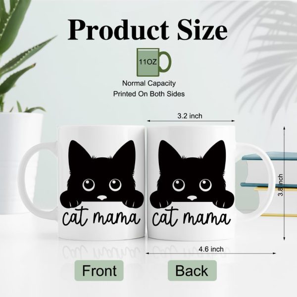 Cat Mama Coffee Mug Funny Cat Lover Gift for Cat Mom Wife Aunt Sister Friend, Mothers Day Birthday Gift Cat Mama Coffee Mug Funny Cat Lover Gift for Cat Mom Wife Aunt Sister Friend, Mothers Day Birthday Gift