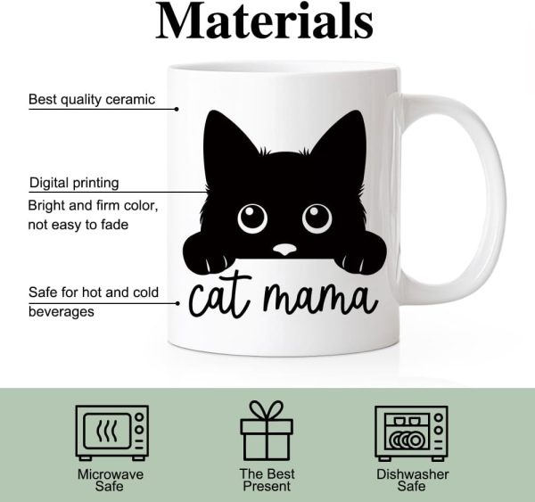Cat Mama Coffee Mug Funny Cat Lover Gift for Cat Mom Wife Aunt Sister Friend, Mothers Day Birthday Gift Cat Mama Coffee Mug Funny Cat Lover Gift for Cat Mom Wife Aunt Sister Friend, Mothers Day Birthday Gift