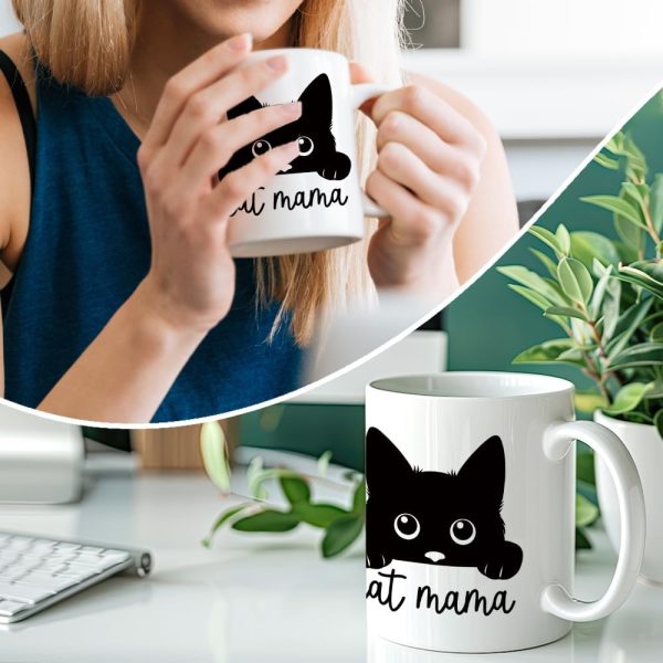 Cat Mama Coffee Mug Funny Cat Lover Gift for Cat Mom Wife Aunt Sister Friend, Mothers Day Birthday Gift Cat Mama Coffee Mug Funny Cat Lover Gift for Cat Mom Wife Aunt Sister Friend, Mothers Day Birthday Gift