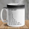 Caution, Strong Language Ahead - Personalized Custom Color Changing Mug - Christmas Gift For Coworkers, Work Friends, Colleagues