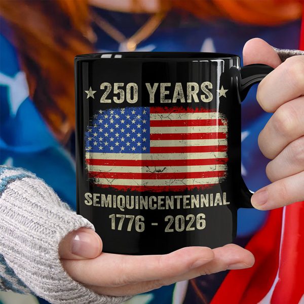 Celebrate 250th Anniversary United States Semiquincentennial Black Mug HO82 894772 Celebrate 250th Anniversary United States Semiquincentennial Black Mug HO82 894772
