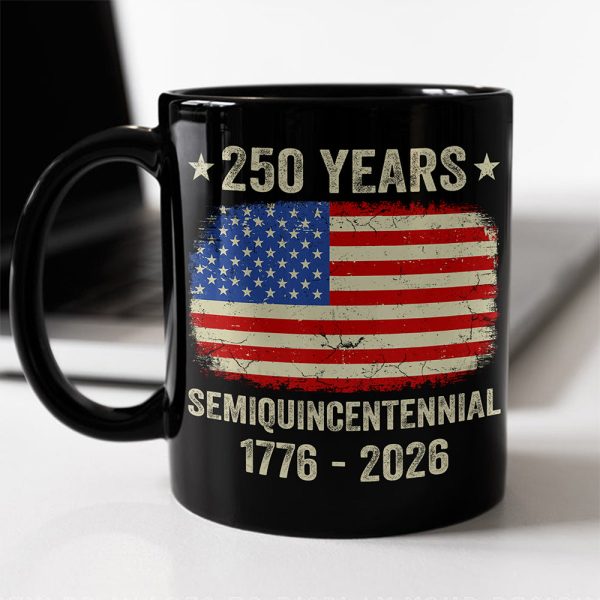 Celebrate 250th Anniversary United States Semiquincentennial Black Mug HO82 894772 Celebrate 250th Anniversary United States Semiquincentennial Black Mug HO82 894772
