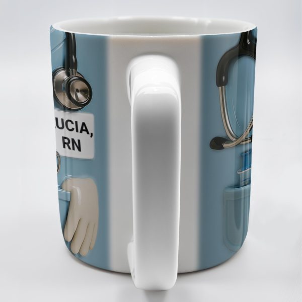 Celebrate Everyday Heroes, Stethoscope And Medical Instruments - Personalized Custom Coffee Mug - NUR021_MG Celebrate Everyday Heroes, Stethoscope And Medical Instruments - Personalized Custom Coffee Mug - NUR021_MG