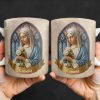 Celebrate Faith and Devotion, Stained Glass Religious Figure - Personalized Custom Coffee Mug - FTH098_MG Celebrate Faith and Devotion, Stained Glass Religious Figure - Personalized Custom Coffee Mug - FTH098_MG
