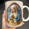 Celebrate Faith and Devotion, Stained Glass Religious Figure - Personalized Custom Coffee Mug - FTH098_MG Celebrate Faith and Devotion, Stained Glass Religious Figure - Personalized Custom Coffee Mug - FTH098_MG