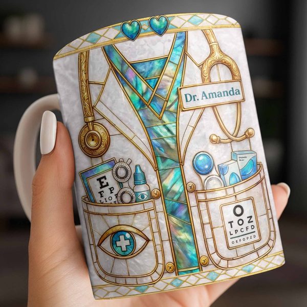 Celebrate Healthcare Professional With Medical Instruments - Personalized Custom Coffee Mug - DOC101_MG Celebrate Healthcare Professional With Medical Instruments - Personalized Custom Coffee Mug - DOC101_MG