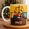 Celebrate Legal Excellence With Scales, Gavel, And Books - Personalized Custom Coffee Mug - LAW004_MG