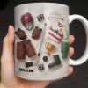 Celebrate Sports With Hockey Helmet and Boxing Gloves - Personalized Custom Coffee Mug - SPORT071_MG Celebrate Sports With Hockey Helmet and Boxing Gloves - Personalized Custom Coffee Mug - SPORT071_MG