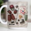 Celebrate Sports With Hockey Helmet and Boxing Gloves - Personalized Custom Coffee Mug - SPORT071_MG Celebrate Sports With Hockey Helmet and Boxing Gloves - Personalized Custom Coffee Mug - SPORT071_MG