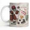 Celebrate Sports With Hockey Helmet and Boxing Gloves - Personalized Custom Coffee Mug - SPORT071_MG Celebrate Sports With Hockey Helmet and Boxing Gloves - Personalized Custom Coffee Mug - SPORT071_MG