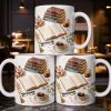 Celebrate The Love For Reading With Books And A Cozy Scene - Personalized Custom Coffee Mug - BLV081_MG Celebrate The Love For Reading With Books And A Cozy Scene - Personalized Custom Coffee Mug - BLV081_MG