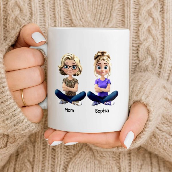 Celebrate the Special Bond Between Mother and Daughter - Personalized Custom Coffee Mug - DILA070_MG Celebrate the Special Bond Between Mother and Daughter - Personalized Custom Coffee Mug - DILA070_MG