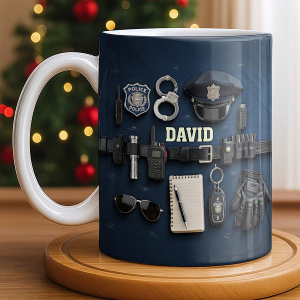 Celebrate Your Dedication And Courage Police Officer Essential Gear - Personalized Custom Coffee Mug - OFC028_MG Celebrate Your Dedication And Courage Police Officer Essential Gear - Personalized Custom Coffee Mug - OFC028_MG