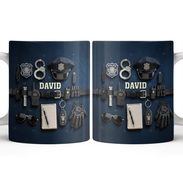 Celebrate Your Dedication And Courage Police Officer Essential Gear - Personalized Custom Coffee Mug - OFC028_MG Celebrate Your Dedication And Courage Police Officer Essential Gear - Personalized Custom Coffee Mug - OFC028_MG