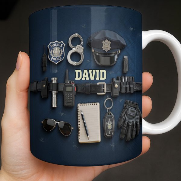Celebrate Your Dedication And Courage Police Officer Essential Gear - Personalized Custom Coffee Mug - OFC028_MG Celebrate Your Dedication And Courage Police Officer Essential Gear - Personalized Custom Coffee Mug - OFC028_MG
