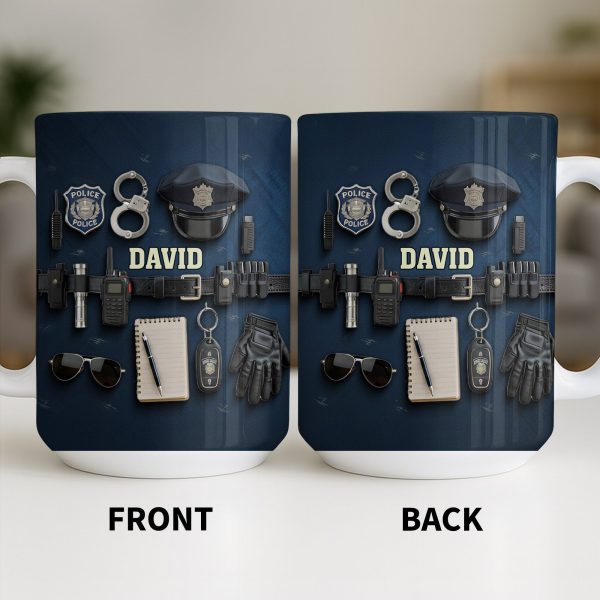Celebrate Your Dedication And Courage Police Officer Essential Gear - Personalized Custom Coffee Mug - OFC028_MG Celebrate Your Dedication And Courage Police Officer Essential Gear - Personalized Custom Coffee Mug - OFC028_MG