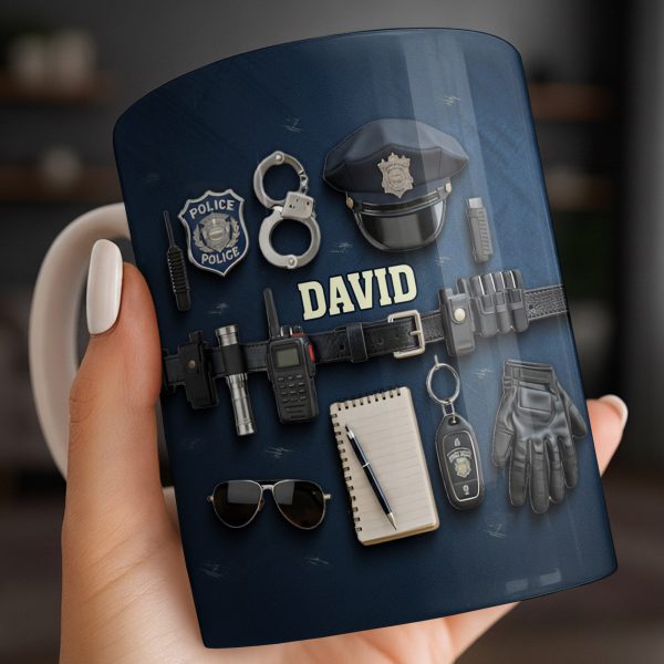Celebrate Your Dedication And Courage Police Officer Essential Gear - Personalized Custom Coffee Mug - OFC028_MG Celebrate Your Dedication And Courage Police Officer Essential Gear - Personalized Custom Coffee Mug - OFC028_MG
