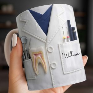 Celebrate Your Favorite Dentist With A Custom Lab Coat Design - Personalized Custom Coffee Mug - DOC073_MG