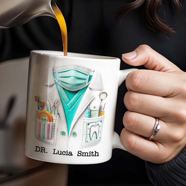 Celebrate Your Favorite Dentist With A Unique Dental Mug - Personalized Custom Coffee Mug - GRAD322_MG Celebrate Your Favorite Dentist With A Unique Dental Mug - Personalized Custom Coffee Mug - GRAD322_MG