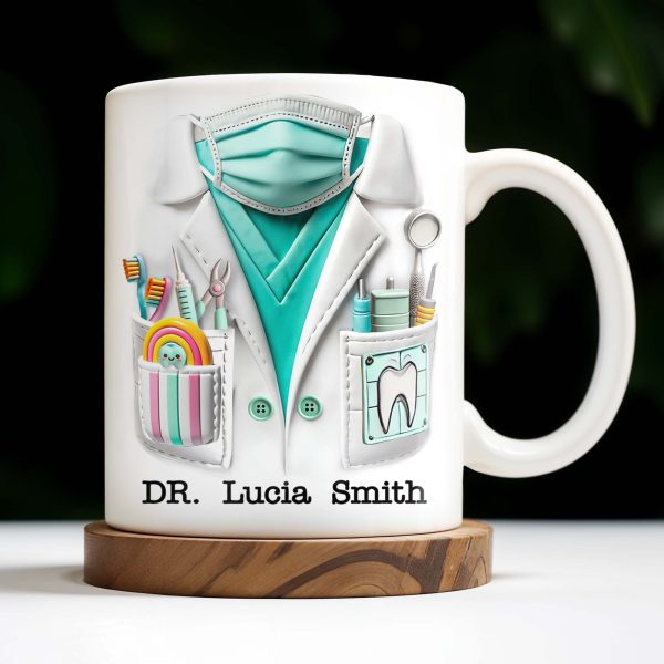 Celebrate Your Favorite Dentist With A Unique Dental Mug - Personalized Custom Coffee Mug - GRAD322_MG Celebrate Your Favorite Dentist With A Unique Dental Mug - Personalized Custom Coffee Mug - GRAD322_MG
