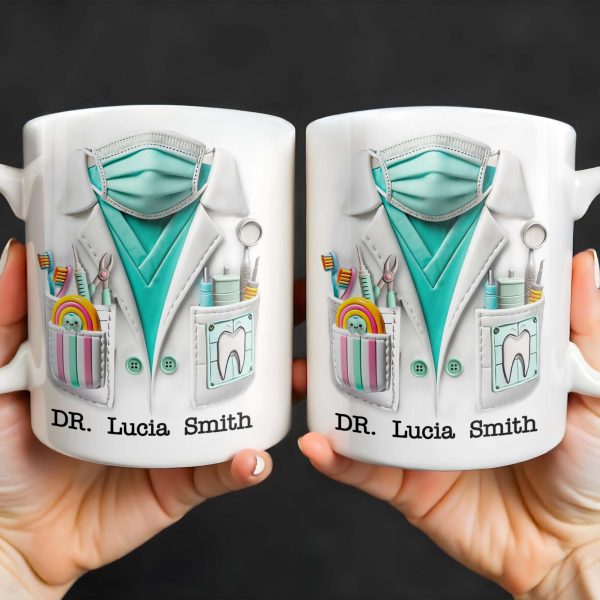 Celebrate Your Favorite Dentist With A Unique Dental Mug - Personalized Custom Coffee Mug - GRAD322_MG Celebrate Your Favorite Dentist With A Unique Dental Mug - Personalized Custom Coffee Mug - GRAD322_MG