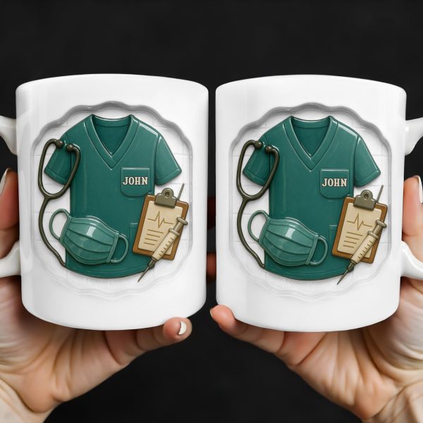 Celebrate Your Favorite Healthcare Hero With This Custom Nurse Design - Personalized Custom Coffee Mug - NUR023_MG Celebrate Your Favorite Healthcare Hero With This Custom Nurse Design - Personalized Custom Coffee Mug - NUR023_MG