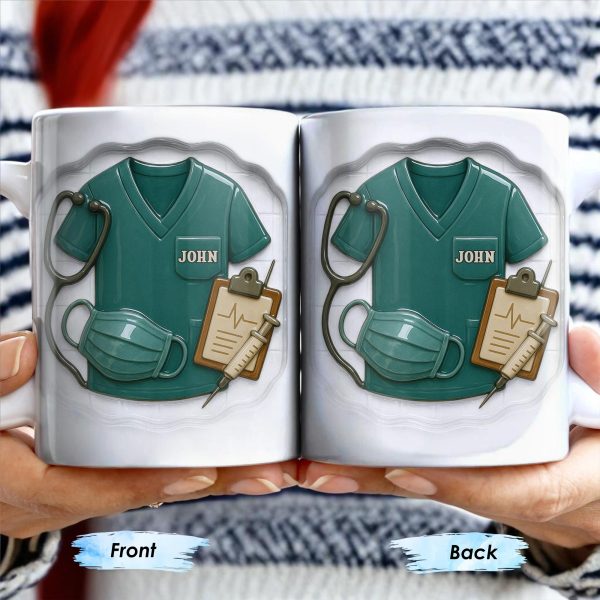Celebrate Your Favorite Healthcare Hero With This Custom Nurse Design - Personalized Custom Coffee Mug - NUR023_MG Celebrate Your Favorite Healthcare Hero With This Custom Nurse Design - Personalized Custom Coffee Mug - NUR023_MG