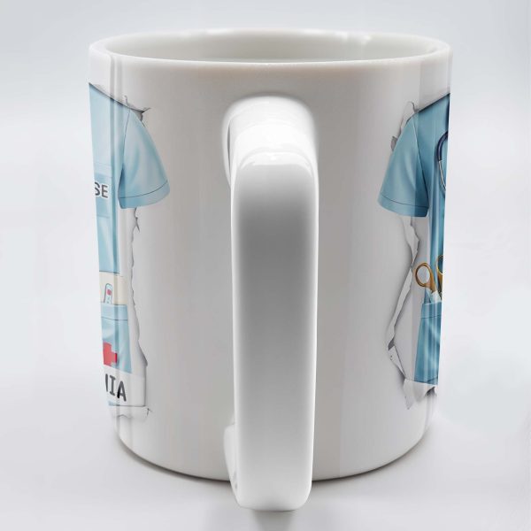 Celebrate Your Favorite Nurse, Nurse Uniform And Medical Tools - Personalized Custom Coffee Mug - GRAD283_MG Celebrate Your Favorite Nurse, Nurse Uniform And Medical Tools - Personalized Custom Coffee Mug - GRAD283_MG