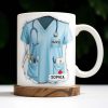 Celebrate Your Favorite Nurse, Nurse Uniform And Medical Tools - Personalized Custom Coffee Mug - GRAD283_MG Celebrate Your Favorite Nurse, Nurse Uniform And Medical Tools - Personalized Custom Coffee Mug - GRAD283_MG