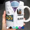 Celebrate Your Favorite Pharmacist, Medical Tools And Uniform - Personalized Custom Coffee Mug - GRAD303_MG Celebrate Your Favorite Pharmacist, Medical Tools And Uniform - Personalized Custom Coffee Mug - GRAD303_MG