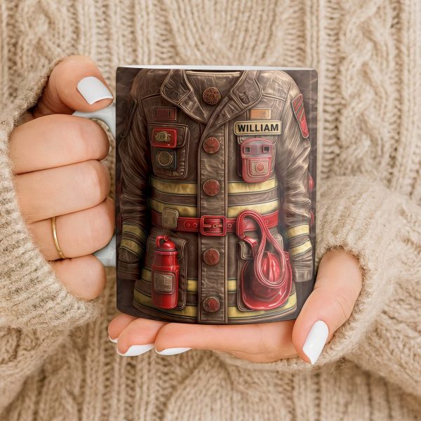Celebrate Your Heroism With Customizable Firefighter Gear - Personalized Custom Coffee Mug - FIF059_MG Celebrate Your Heroism With Customizable Firefighter Gear - Personalized Custom Coffee Mug - FIF059_MG