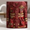 Celebrate Your Heroism With Customizable Firefighter Gear - Personalized Custom Coffee Mug - FIF059_MG Celebrate Your Heroism With Customizable Firefighter Gear - Personalized Custom Coffee Mug - FIF059_MG