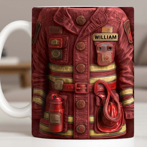 Celebrate Your Heroism With Customizable Firefighter Gear - Personalized Custom Coffee Mug - FIF059_MG Celebrate Your Heroism With Customizable Firefighter Gear - Personalized Custom Coffee Mug - FIF059_MG
