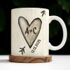 Celebrate Your Love Every Day With A Beautiful Heart Design - Personalized Custom Coffee Mug - CPL1156_MG Celebrate Your Love Every Day With A Beautiful Heart Design - Personalized Custom Coffee Mug - CPL1156_MG