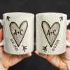 Celebrate Your Love Every Day With A Beautiful Heart Design - Personalized Custom Coffee Mug - CPL1156_MG Celebrate Your Love Every Day With A Beautiful Heart Design - Personalized Custom Coffee Mug - CPL1156_MG
