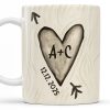 Celebrate Your Love Every Day With A Beautiful Heart Design - Personalized Custom Coffee Mug - CPL1156_MG Celebrate Your Love Every Day With A Beautiful Heart Design - Personalized Custom Coffee Mug - CPL1156_MG