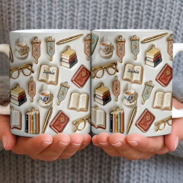 Celebrate Your Love for Reading and Writing - Personalized Custom Coffee Mug - BLV082_MG Celebrate Your Love for Reading and Writing - Personalized Custom Coffee Mug - BLV082_MG