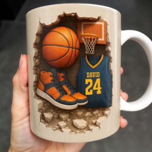 Celebrate Your Passion For Basketball, Sneakers And Jersey - Personalized Custom Coffee Mug - SPORT010_MG