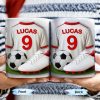 Celebrate Your Passion For Soccer With This Vibrant Soccer Jersey, Soccer Ball, And Soccer Cleats - Personalized Custom Coffee Mug - FTN007_MG Celebrate Your Passion For Soccer With This Vibrant Soccer Jersey, Soccer Ball, And Soccer Cleats - Personalized Custom Coffee Mug - FTN007_MG