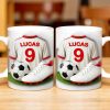 Celebrate Your Passion For Soccer With This Vibrant Soccer Jersey, Soccer Ball, And Soccer Cleats - Personalized Custom Coffee Mug - FTN007_MG Celebrate Your Passion For Soccer With This Vibrant Soccer Jersey, Soccer Ball, And Soccer Cleats - Personalized Custom Coffee Mug - FTN007_MG