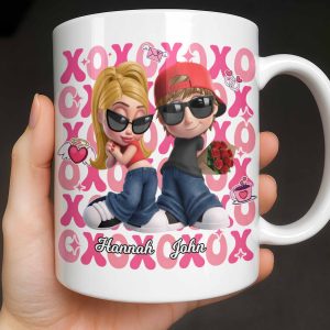 Celebrate Your Special Moments With Adorable Cartoon Figures - Personalized Custom Coffee Mug - CPL1286_MG