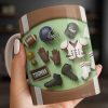 Celebrate Your Sports Achievements, Football And Helmet Design - Personalized Custom Coffee Mug - SPORT072_MG