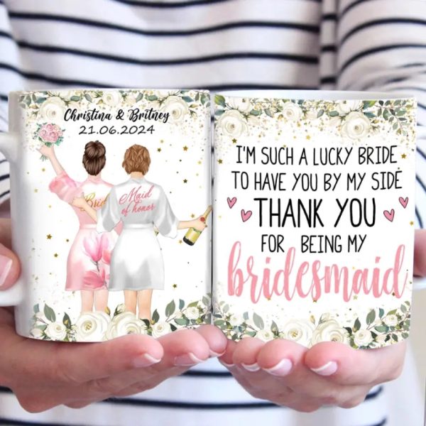 Celebrating Love With My Favorite People - Bestie Personalized Custom Mug - Wedding Gift, Bridesmaid Gift For Best Friends, BFF, Sisters Celebrating Love With My Favorite People - Bestie Personalized Custom Mug - Wedding Gift, Bridesmaid Gift For Best Friends, BFF, Sisters